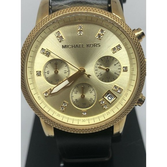 Michael Kors MK5676 Women\'s Black Leather Analog D main image 6